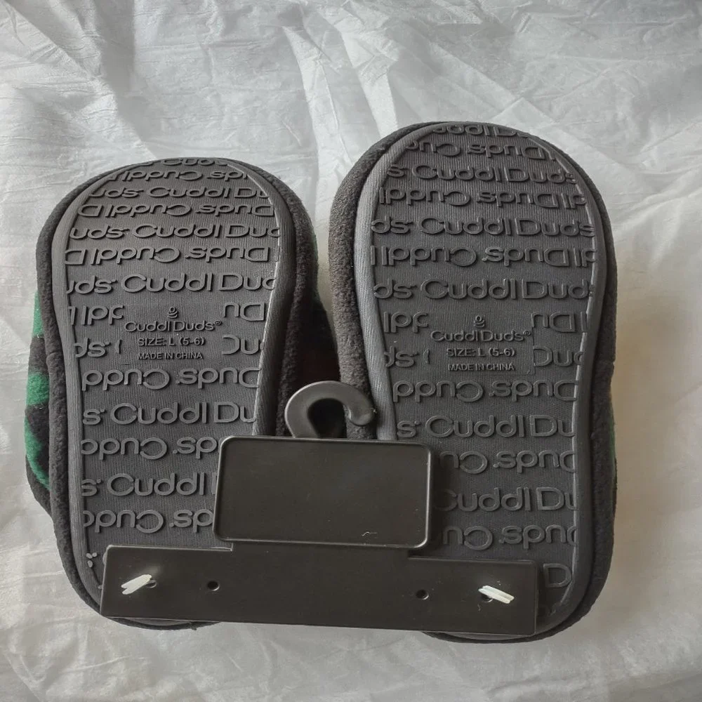 NWT Cuddl Duds Camo Fleece Clog Slippers Boys Large 5-6 (L)